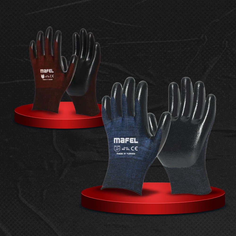 1/2 Nitril Kaplı Premium Eldivenler